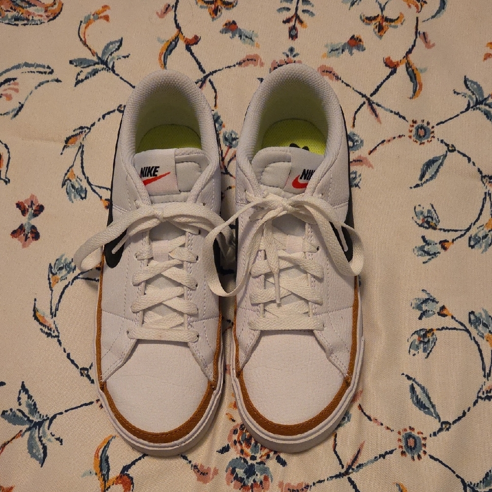 Nike White and Tan Sneakers